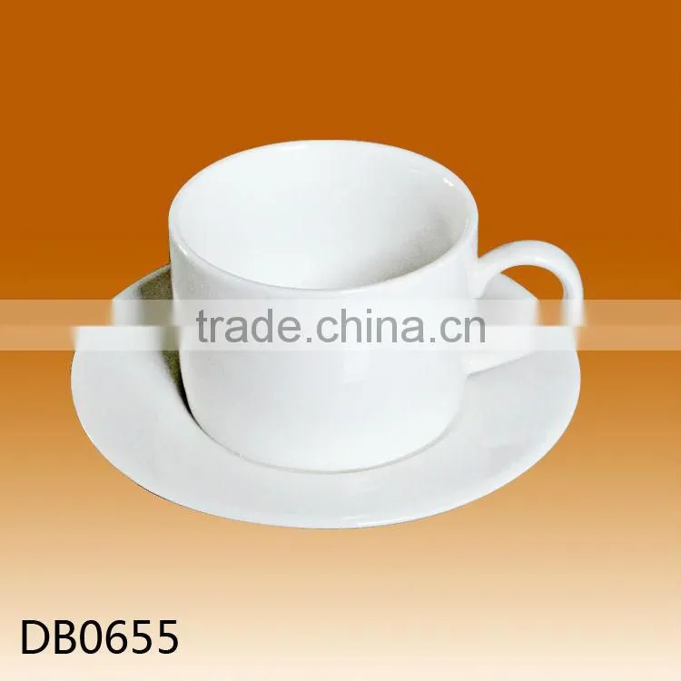 Chine suppliers Customized logo white ceramic espresso cups set