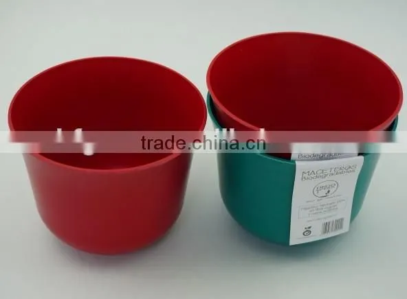 Bamboo fiber bio and eco flower pot