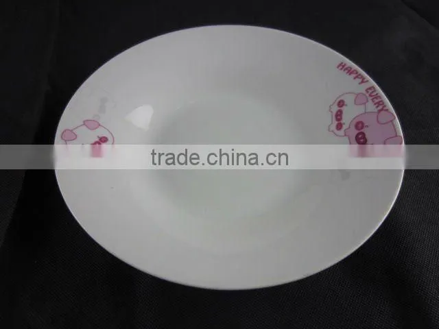 16 pcs dinnerware set with pig pattern decal