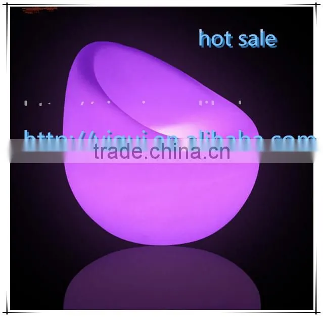 PE remote control battery operated LED apple Bar Chair