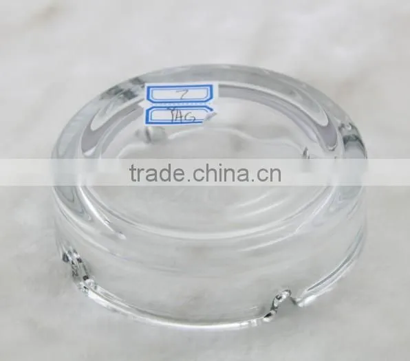 glass ashtray with logo and spray paint coloer