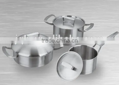 12pcs high quality stainless steel cookware and cooking pots