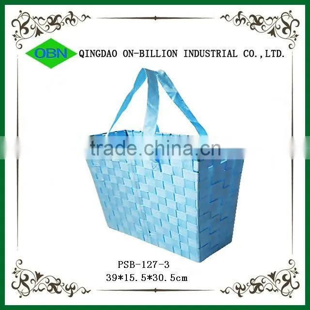 Colorful shopping bag woven basket weave bag basket bag