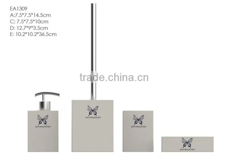 Bathroom spare parts concrete bathroom accessories set