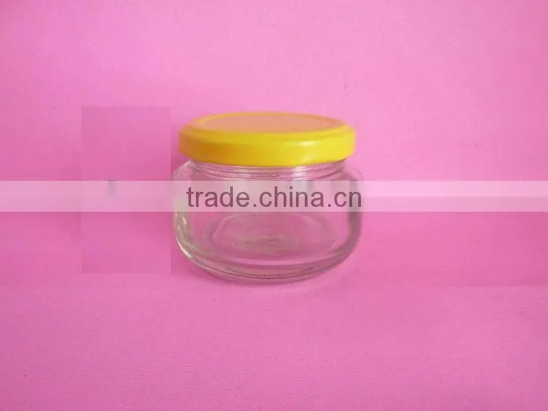 glass pickles jars with metal cap, glass pickles container