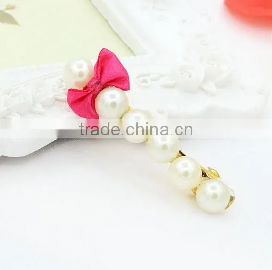 beautiful Crystal Pearl jewel Hair Clasp