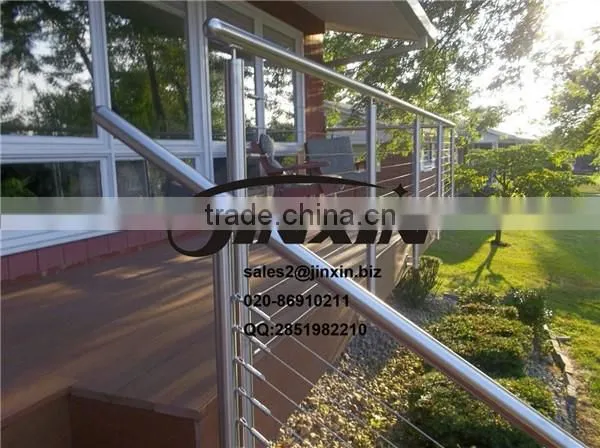 stainless steel wire railing hardware / cable railing fittings / wire mesh balustrades