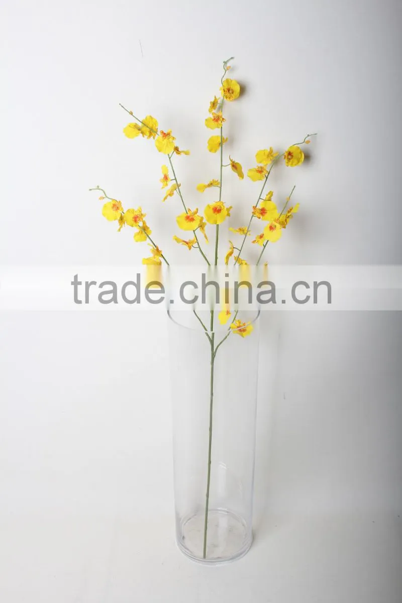yellow Dancing Orchids artificial decorative Dancing Orchids flowers for wholesale