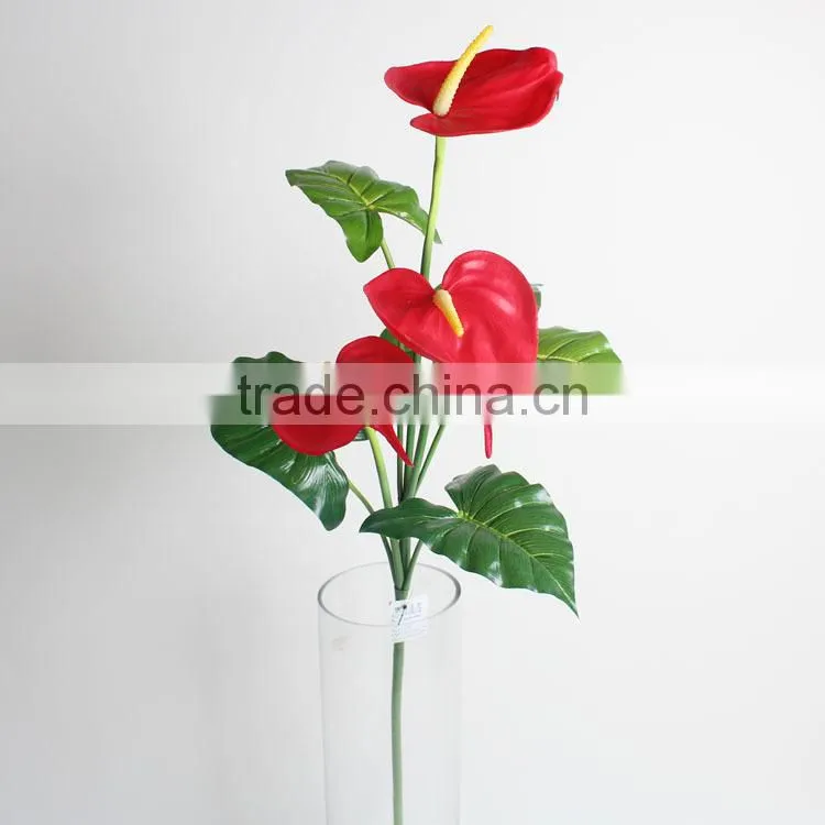 Vivid fake artificial Anthurium decorative Anthurium flower for landscaping decoration