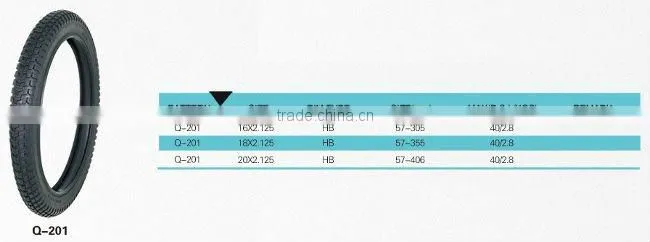 16*2.125 DOT Approved E-Bicycle Tire