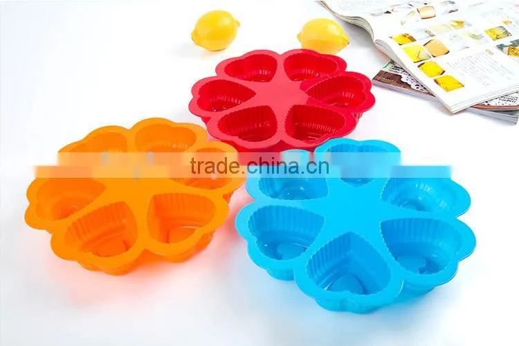 Fashion Heart Shaped Silicone Cake Molds Cake Decorating Tools