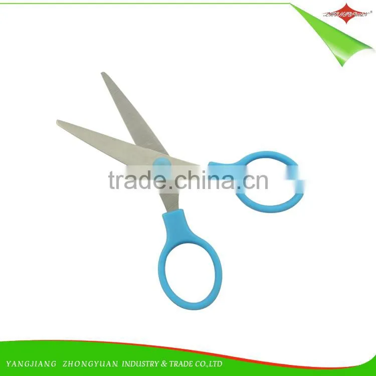 ZY-J7007 Student Scissor safety children high quality Paper scissors cutting stainless steel school office stationary