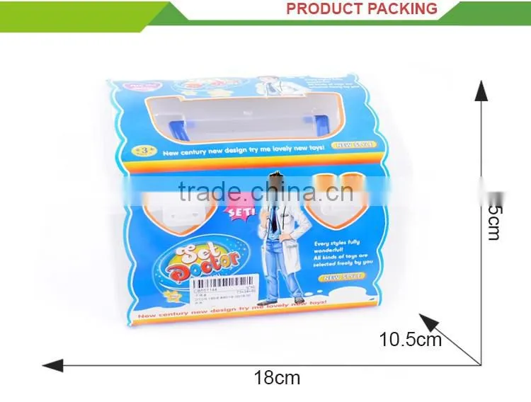 Hot sell pretend play plastic realistic toy medical kids doctor bag