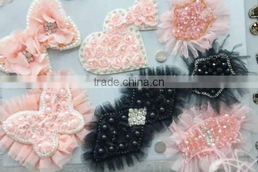 chiffon flower hair clip