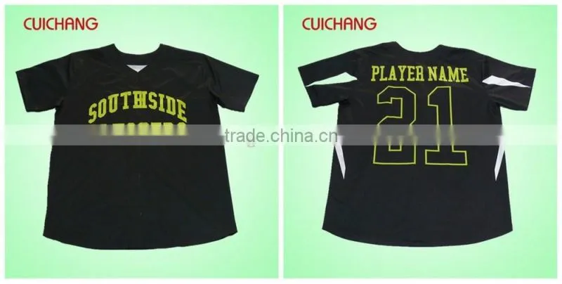 Baseball uniform design &blank black baseball jersey&korean baseball jersey cc-060