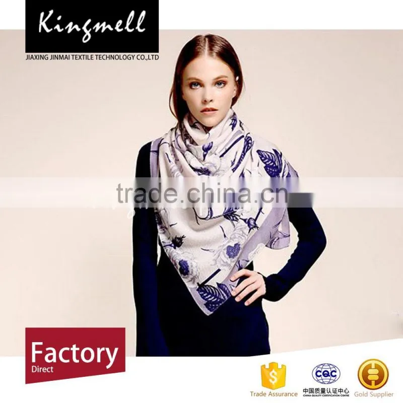Make to order digital printed stole shawl scarf with cashmere fabric