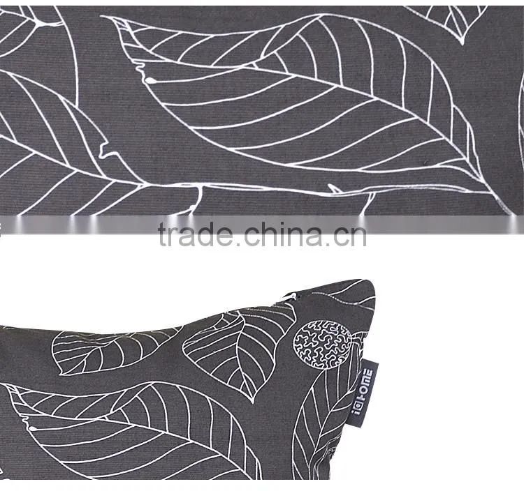 emoji pillow 100% Cotton leaf design cushions for backrest, could be customised cushion