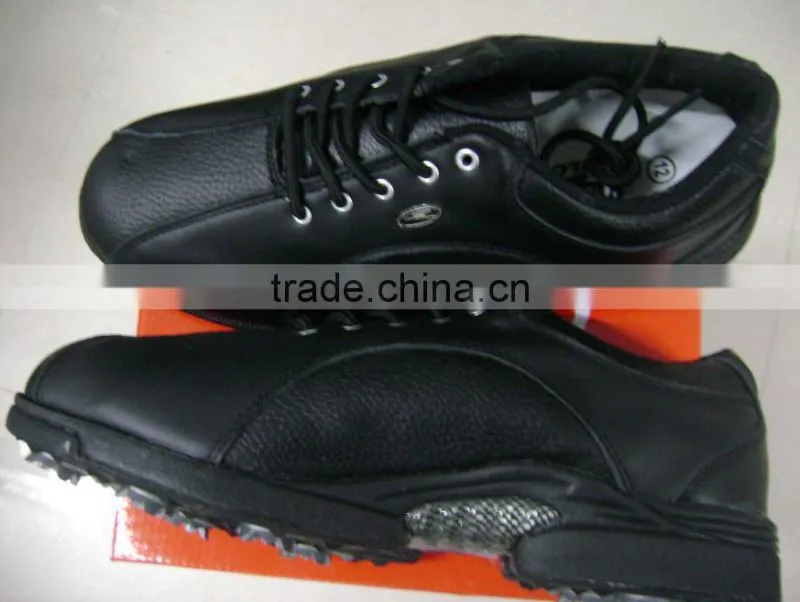high top mens balck golf shoes spike, sale golf shoes for children adults business sport on the grass