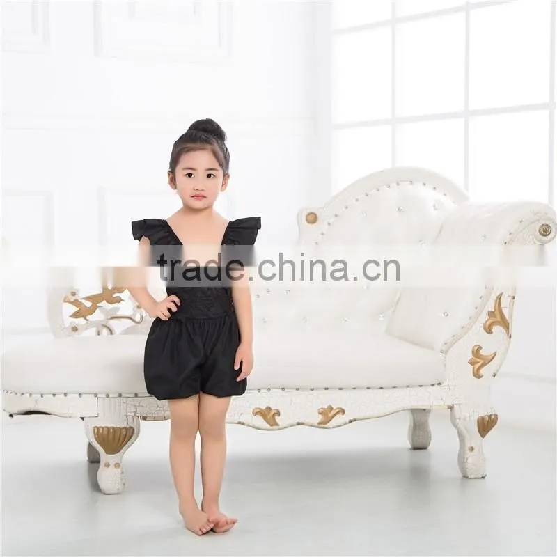 2017 Wholesale Children's Boutique pink Clothing Kids Bulk, baby romper