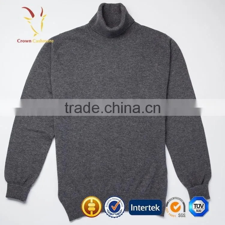 Turtleneck Classic Cashmere Men Jumpers Sweater, Plain Knitwear