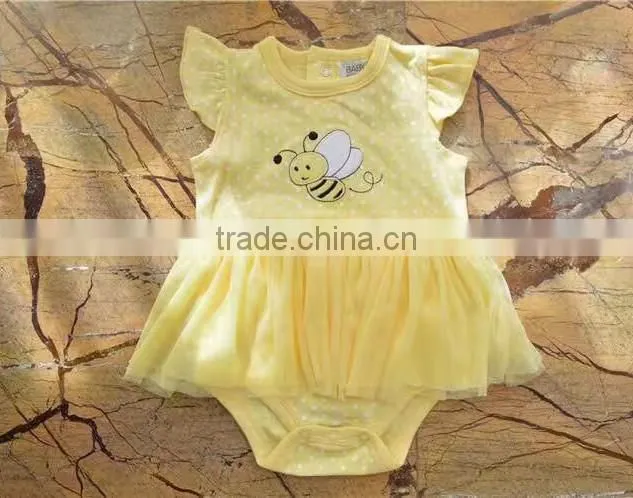 New Pattern Cotton Boutique Girl Clothing Baby Girl Romper