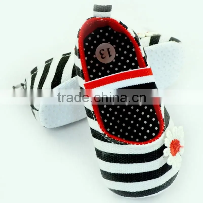 Fashion Stripes Newborn Crib Shoes Baby Shoes Toddlers Soft Shoes
