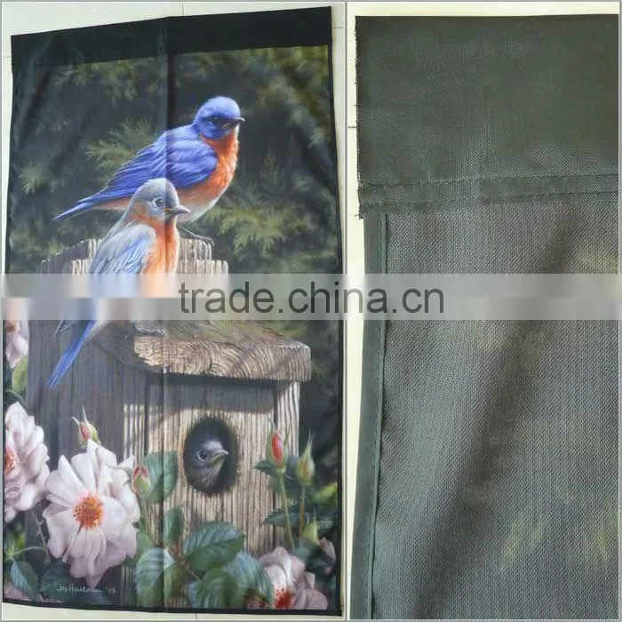 events printed satin garden flags