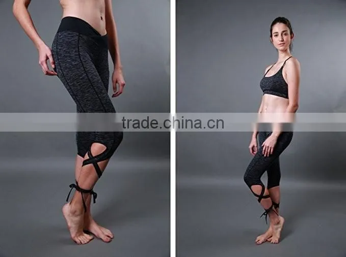 Wholesale Fashion Design Women Sports Leggings Tight Yoga Pants Fancy Dance Leggings