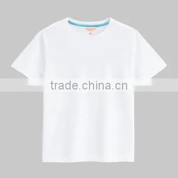 cheap round neck blank t shirt in white