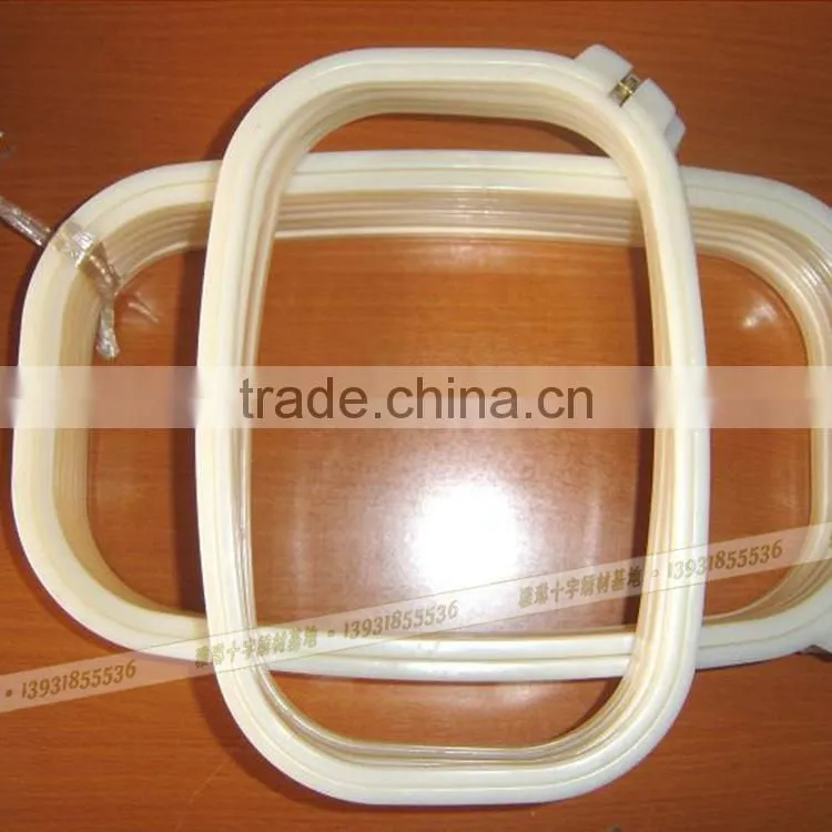 Adjustable plastic square embroidered collar, ABS plastic, 13*19cm, sell