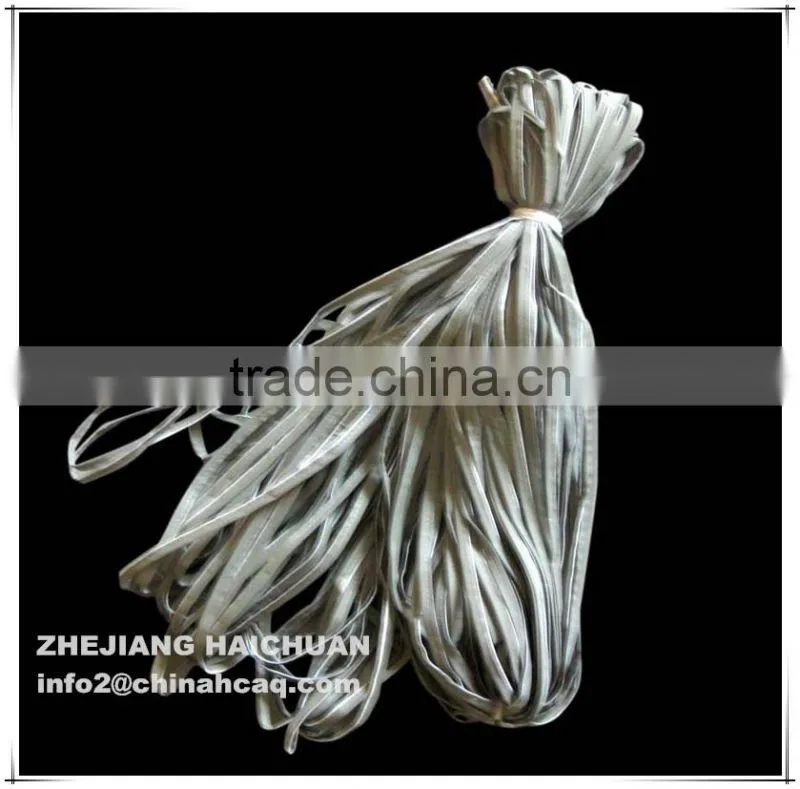 Gray reflective piping for garment