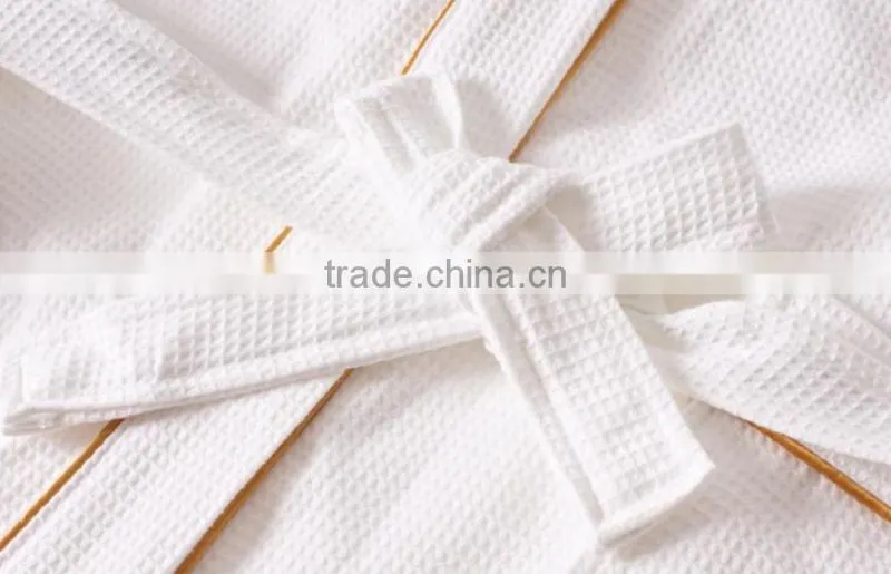 100% Cotton Wholesale Luxury Hotel Waffle Bathrobe For Men And Women