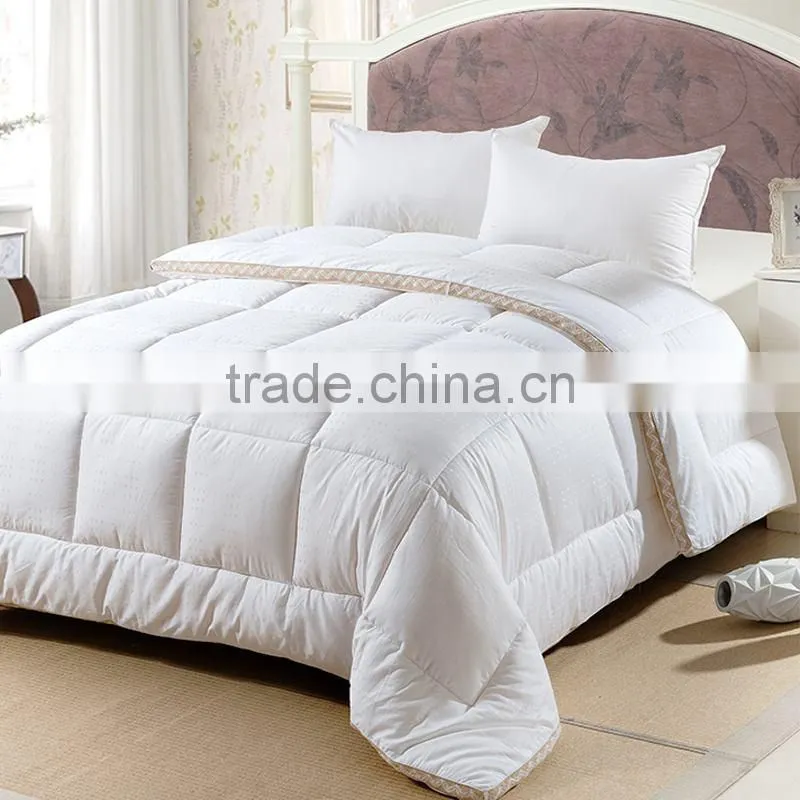 White cotton fabric duck and goose down duvet