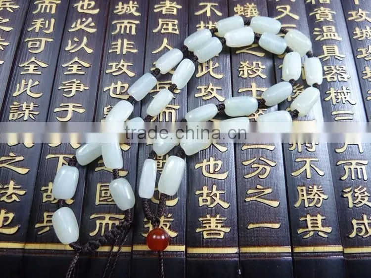 HEtian jade Authentic green jade seed makings handmade necklace jewels jade stone