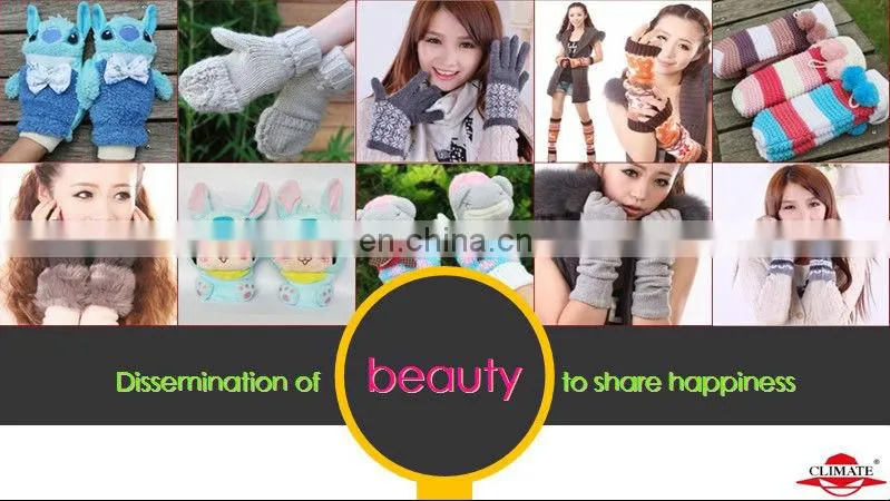High quality fashion half finger gloves for girls