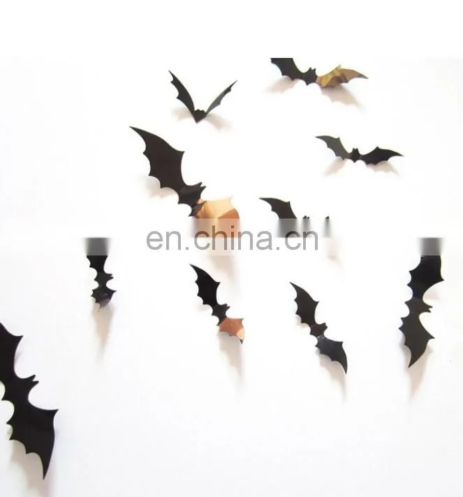 3D Halloween Theme Bats Window/Wall Sticker Halloween Decoration Home Decoration