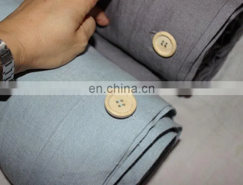 100% high quality linen bed sheet sets/bedding sets with stone washed/preshrunk