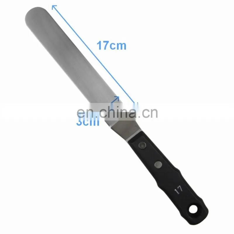 17cm Black Wooden Handle Large Painting Knife