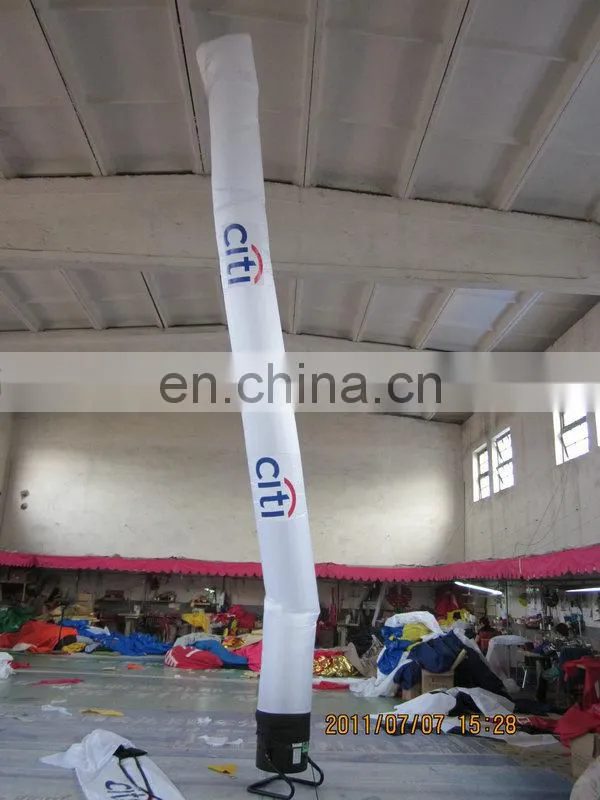 multicolor led lighting advertising mini inflatable air dancers of pillar