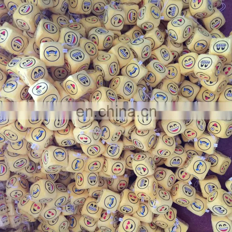 Emoji Smiley Emoticon Yellow Funny expression Plush dice car ornaments Pendant Soft Toy