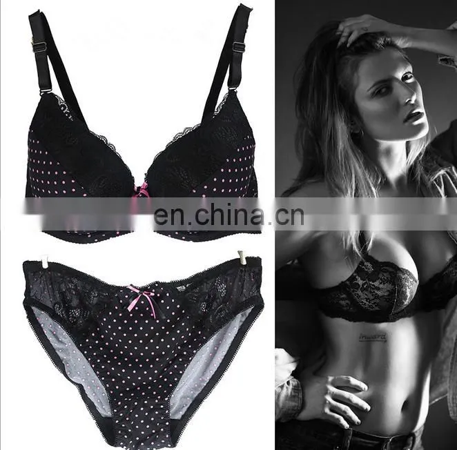 plus size D Cup bra set new sexy fancy bra panty set