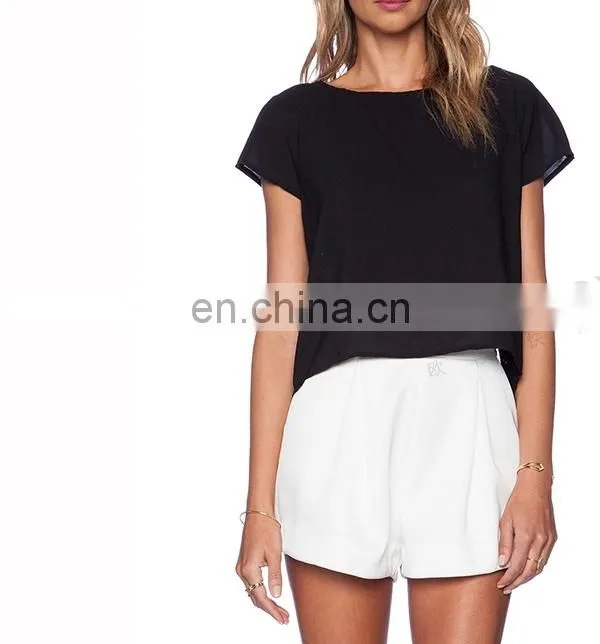 Top quality trendy women chiffon blouse
