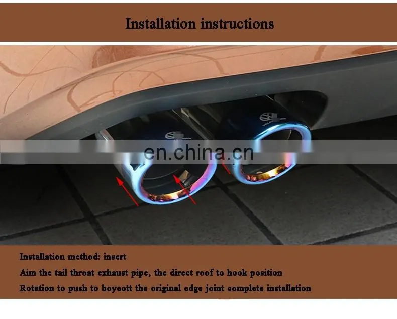 exhaust pipe titanium exhaust tips