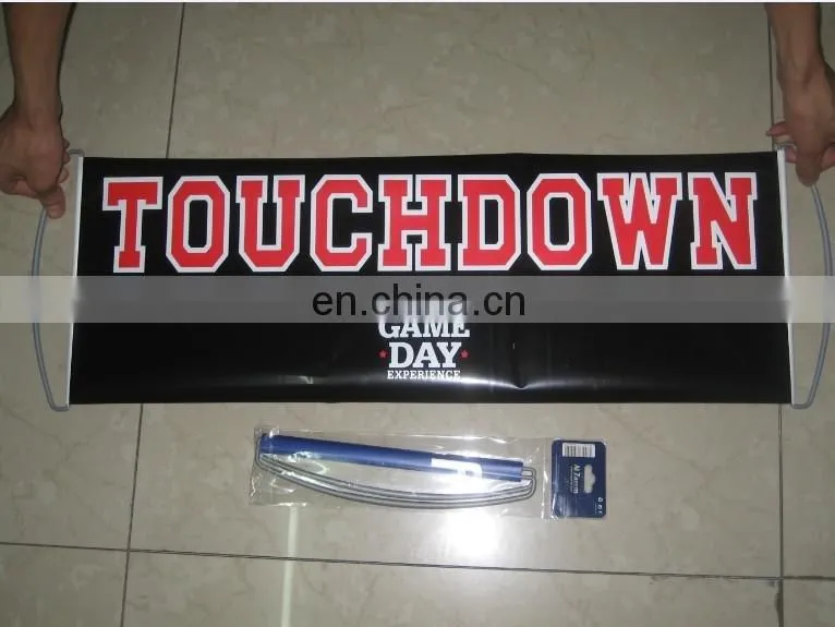 hand held sport football scrolling banner