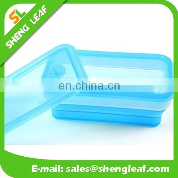 beautifu color bowl Silicone folding food serving bowls