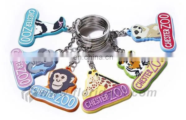 good look and customized soft pvc keyrings with cheap price