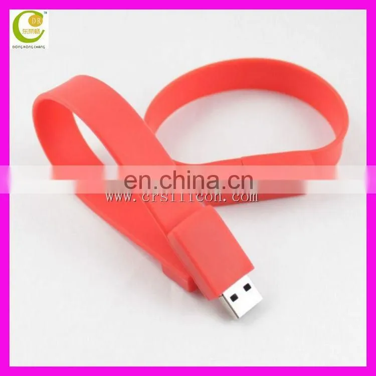 Promotion Gift Christmas Present Colorful Silicon Wristband/ Bracelet Usb Flash Drive