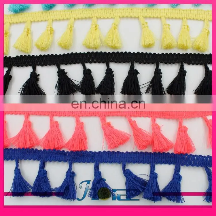 hea181 4cm width mop fringe trimming tassel fringe lace for decoration