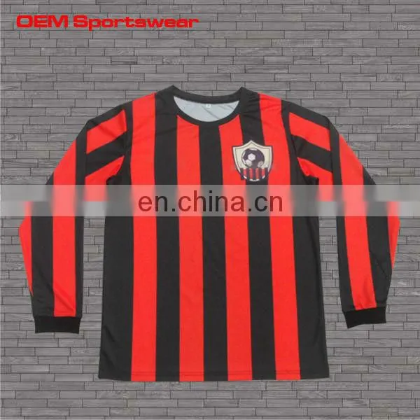 Sublimated sportswear long sleeve polyester t-shirts