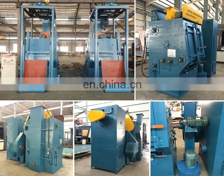 Steel pipe cleaning equipment automatic small sand blasting machine for sale
